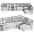 Диван CB2 Imbu Boucle 5 Piece - 3dcloudd