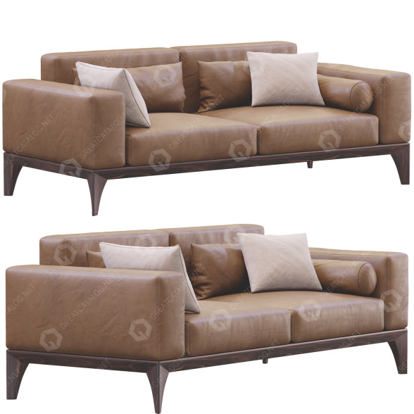 Sofa Porada Fellow 3D-Modell
