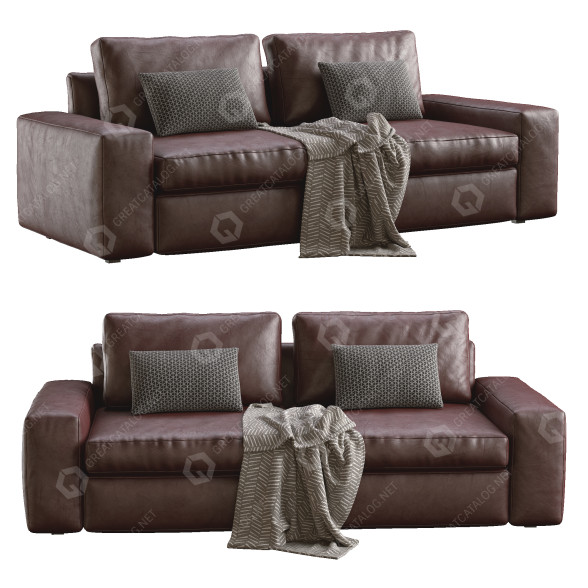 Sofa IKEA Kivik Leather 3D-Modell