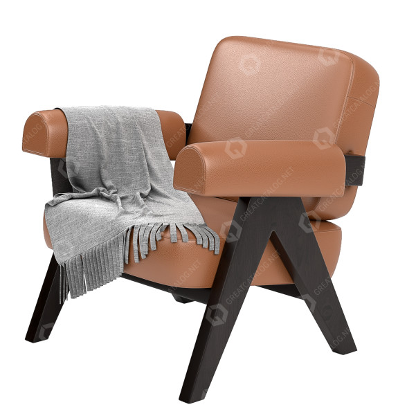 Armchair Cassina Capitol Complex 3D model