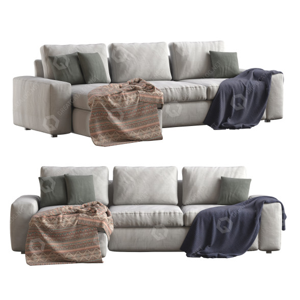 Диван IKEA Kivik Light 3D модель