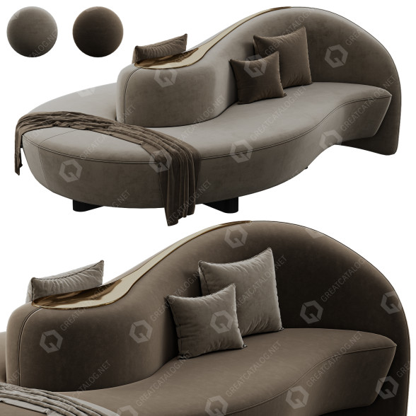 Sofa Holly Hunt Park Avenue 3D-Modell