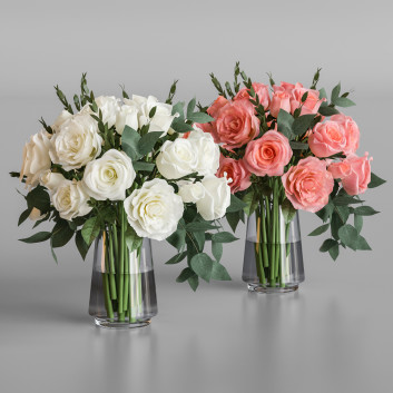 Bukiet  Roses Model 3D