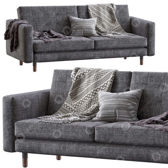 Диван IKEA Landskrona Dark Grey 3D модель