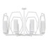 Chandelier Celaeno A7004PL-8BK - DIX studio