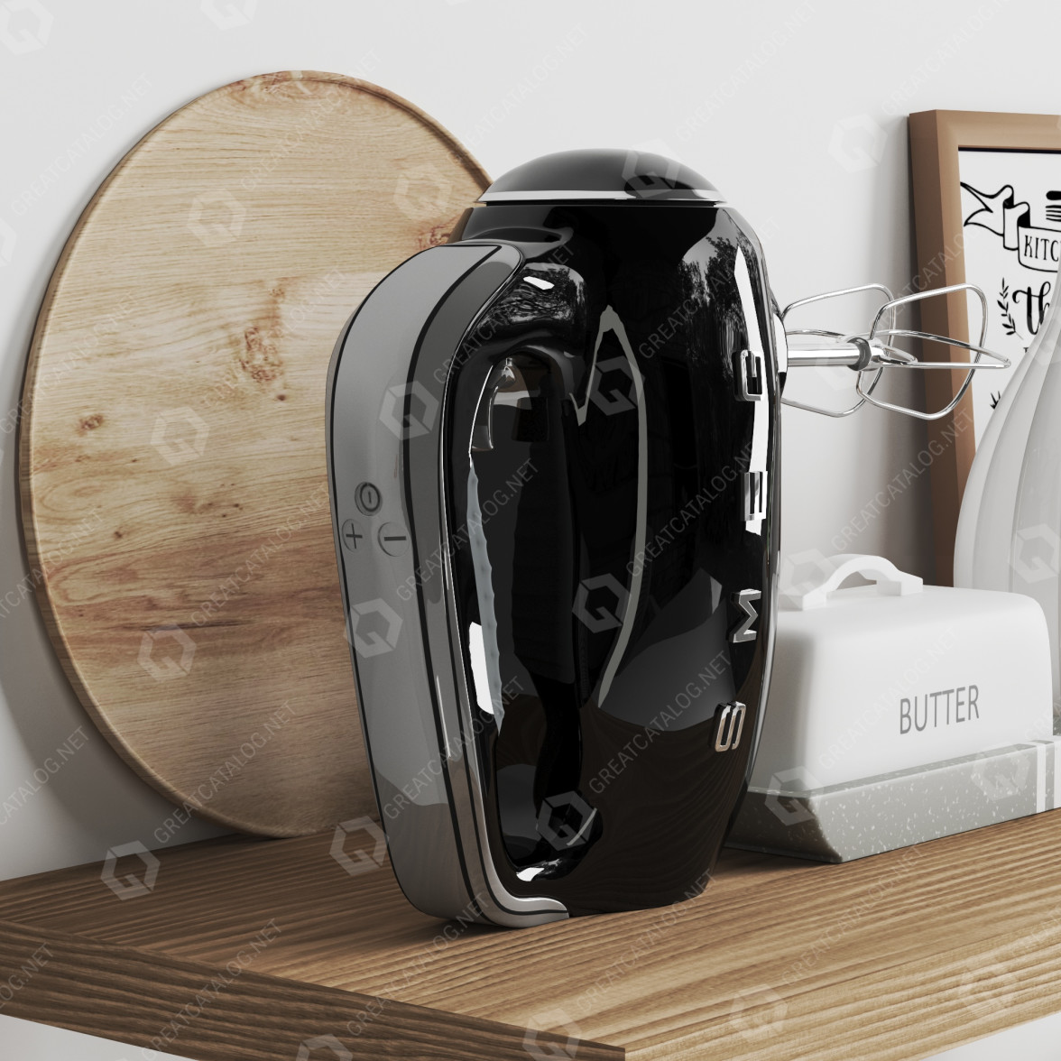 Decor Smeg Kitchen Accessories 3D model - GreatCatalog 15725