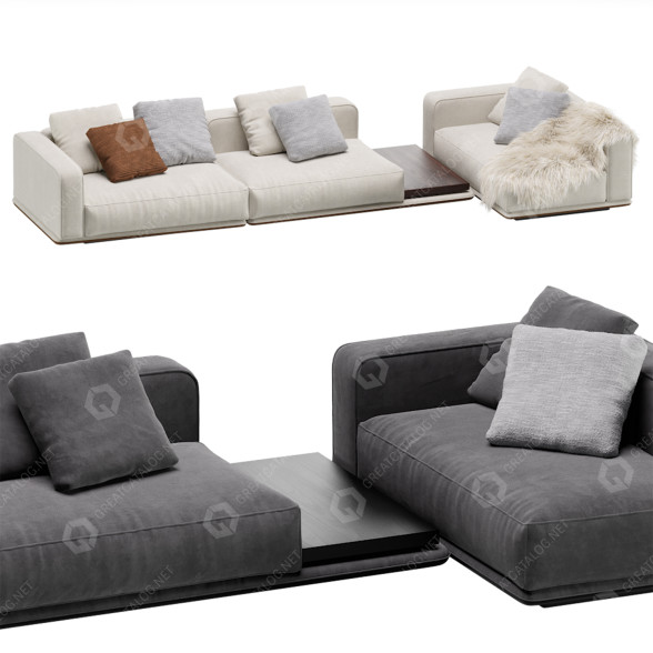 Sofa Minotti Horizone Modular 14 3D-Modell