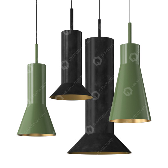 Pendant Lamps Makhno Studio Dymar Set 3D model