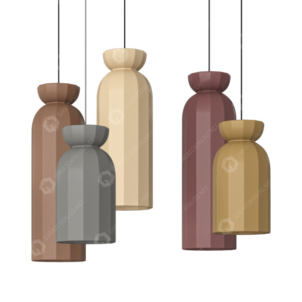 Pendelleuchten Lily 3D-Modell