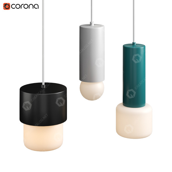 Lampes suspendues Luminaire Authentik Pottery modèle 3D