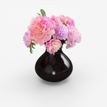 Wazon i kwiaty Peony