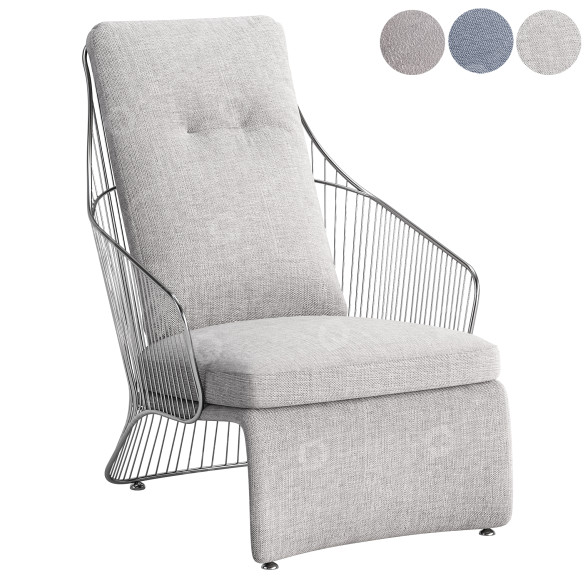 Armchair Minotti Colette 3D model