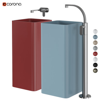 Umywalka i baterie Ceramica Flaminia Monowash