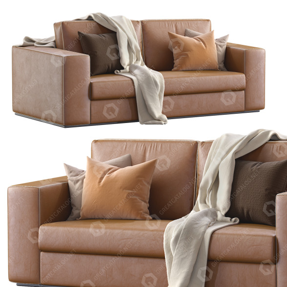 Sofa Alhambra Leather model 3D