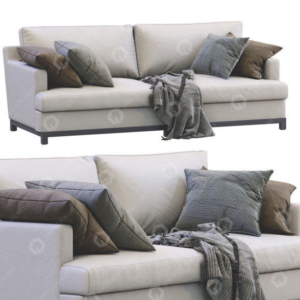 Sofa Montereal Leather model 3D
