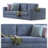 Sofa Alhambra Blue - ED-MONTE