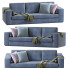Sofa Alhambra Blue - ED-MONTE