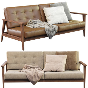 Диван Century Modern The Mid Century Show Wood Beige