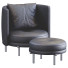 Крісло та пуф Minotti Torii Leather - ED-MONTE