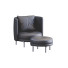 Крісло та пуф Minotti Torii Leather - ED-MONTE
