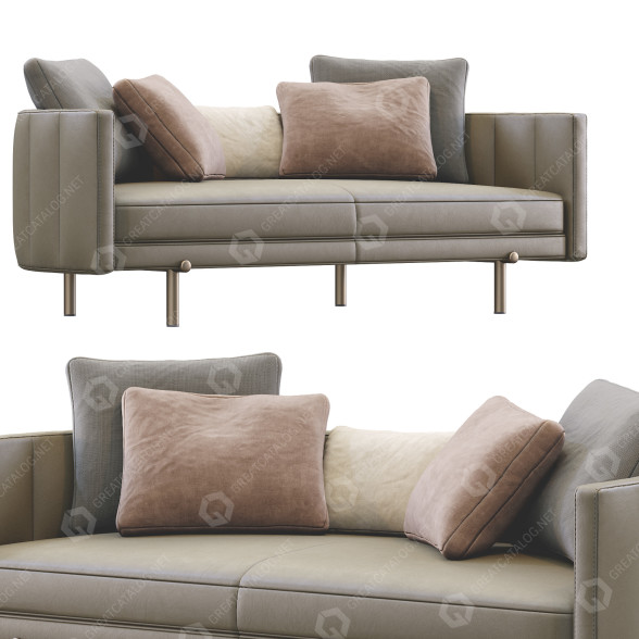 Sofa Minotti Torii Leather model 3D