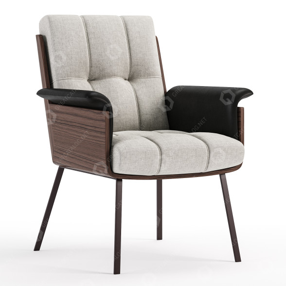 Armchair Minotti Daiki Studio 3D model