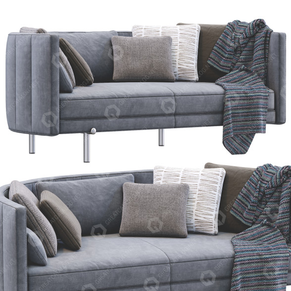Диван Minotti Torii Gray 3D модель