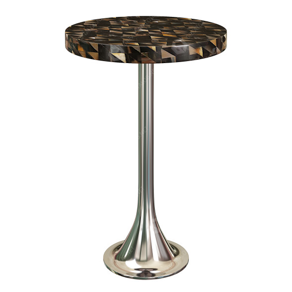 Mesa de centro Faux Stone Silver Modelo 3D