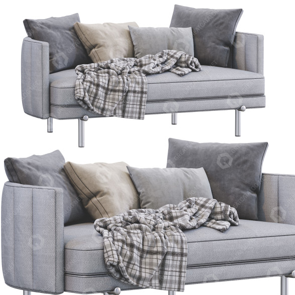 Sofa Minotti Torii Grey 3D-Modell