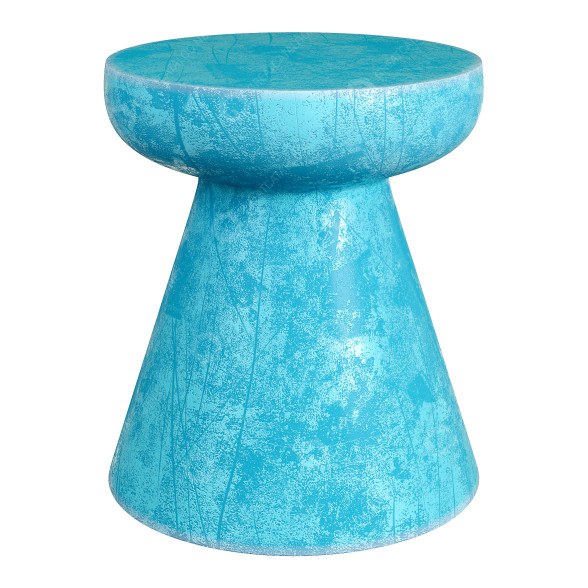 Табурет-стол Blue Turquoise Aqua Mushroom Shape Ceramic 3D модель