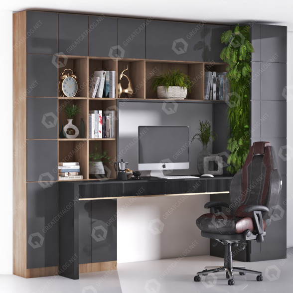 Espacio de trabajo Set 329 Modelo 3D