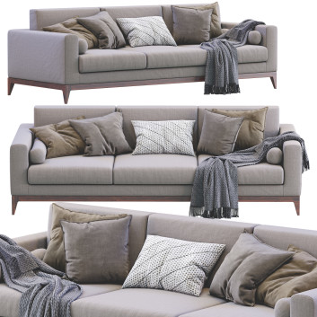 Sofa  Copenhaga Grey Model 3D