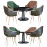 Table et chaises Modern Circle - unisjamavari