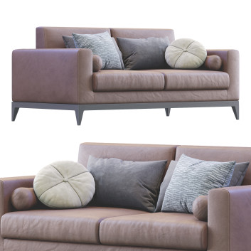 Sofa  Copenhaga Leather Model 3D