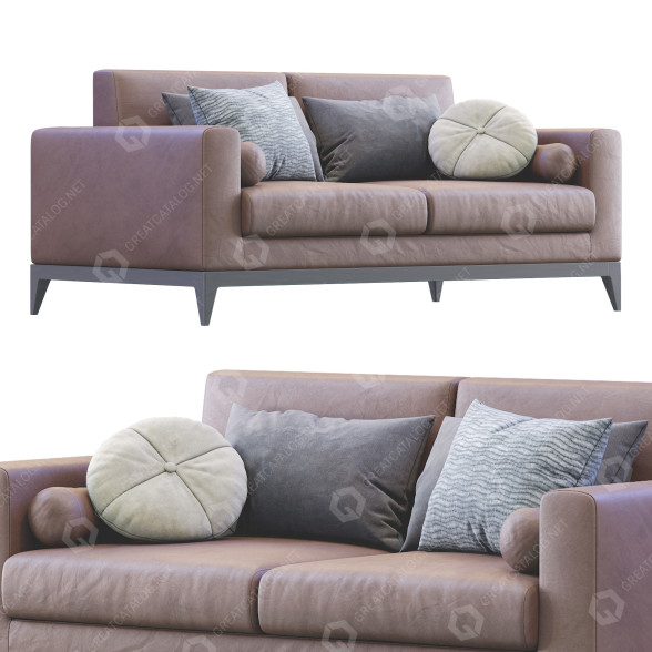Sofa Copenhaga Leather 3D-Modell