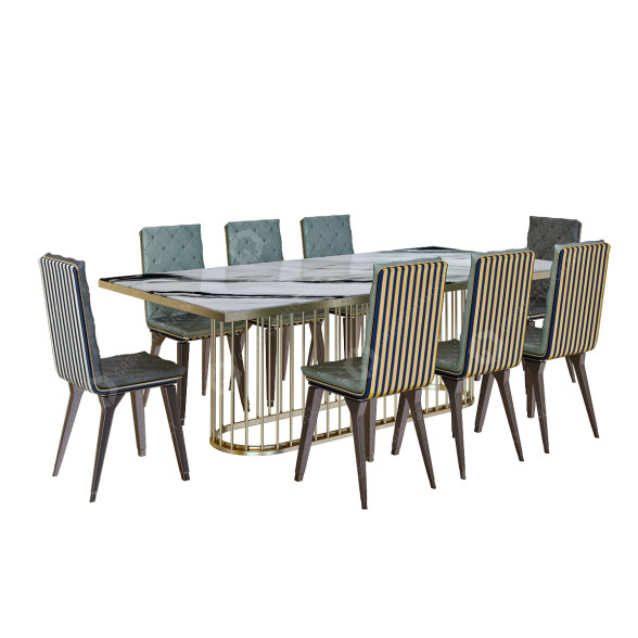 Стіл та стільці Modern Dining 2 3D модель