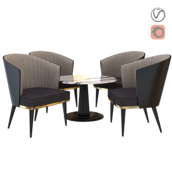 Mesa y sillas  Raiton Modelo 3D