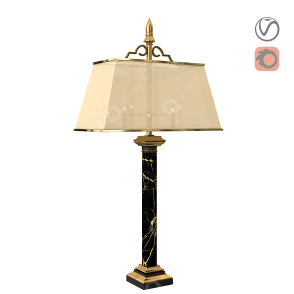 Lampa stołowa Classice Marble model 3D