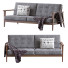 Диван Century Modern The Mid Century Show Wood Gray - ED-MONTE