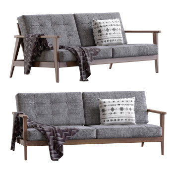 Диван Century Modern The Mid Century Show Wood Gray