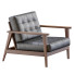Fotel Century Modern The Mid Century Show Wood Leather - ED-MONTE