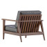 Fotel Century Modern The Mid Century Show Wood Leather - ED-MONTE