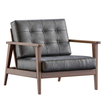 Sessel Century Modern The Mid Century Show Wood Leather