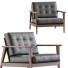 Fotel Century Modern The Mid Century Show Wood Leather - ED-MONTE