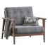 Sessel Century Modern The Mid Century Show Wood Gray - ED-MONTE
