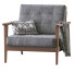 Sessel Century Modern The Mid Century Show Wood Gray - ED-MONTE