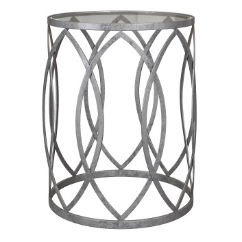 Mesa de centro  Black Metal Eyelet Glass Modelo 3D