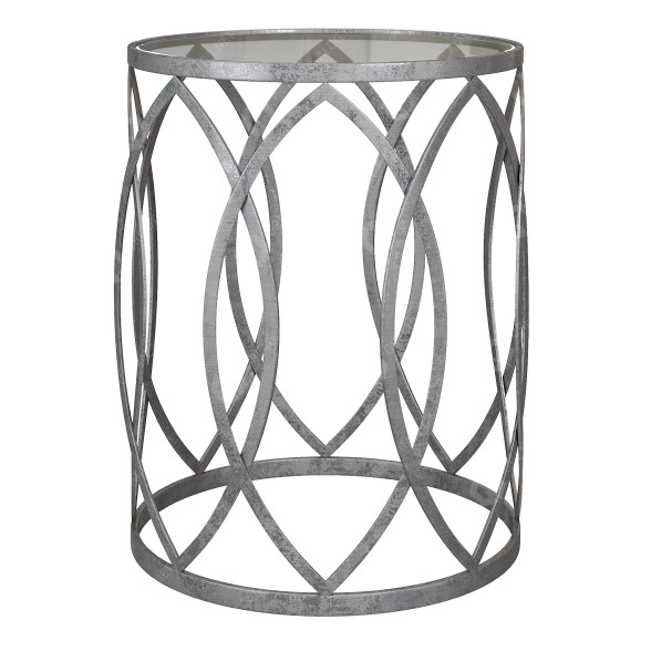 Mesa de centro Black Metal Eyelet Glass Modelo 3D
