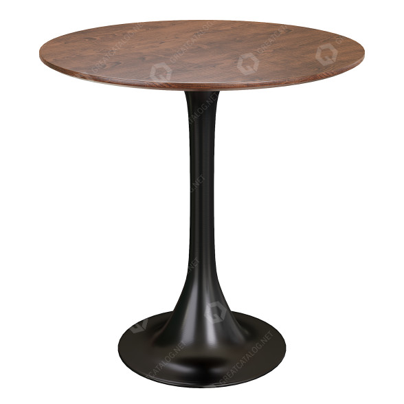 Mesa de centro Black Lacquer Tulip Wood Modelo 3D