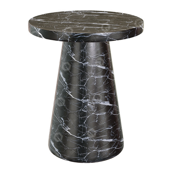 Mesa de centro Black Faux Marble Modelo 3D
